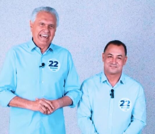 Governador Ronaldo Caiado apoia a reeleição de Carlinhos do Mangão em Novo Gama