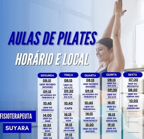 Prefeitura de Cidade Ocidental oferece aulas gratuitas de pilates