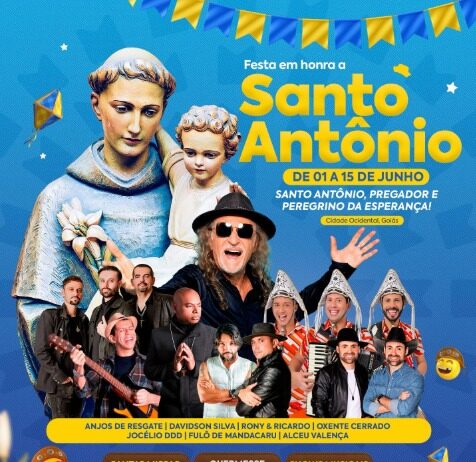 Cidade Ocidental confirma Alceu Valença e Fulô de Mandacaru na Festa de Santo Antônio 2025