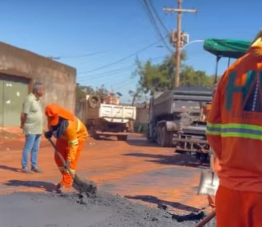 Pavimentação avança no Grande Vale, em Novo Gama, e leva mais dignidade aos moradores