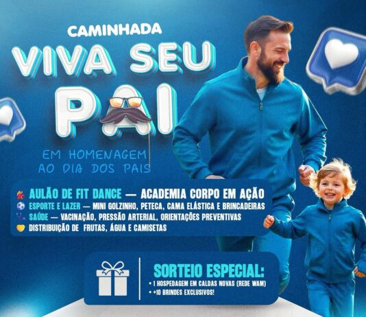 Caminhada “Viva Seu Pai” celebrará o Dia dos Pais com saúde e diversão em família