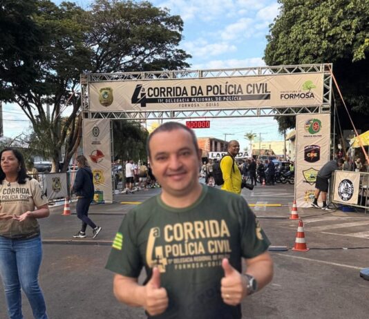 Secretário do Entorno prestigia corrida da Polícia Civil e reforça apoio ao esporte em Formosa