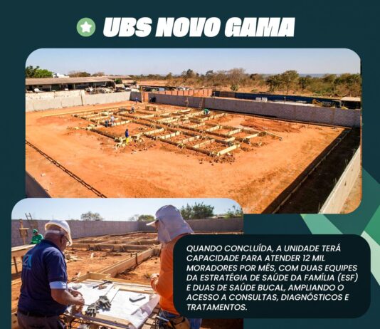 Novo Gama: Nova UBS ampliará atendimento de saúde para a comunidade