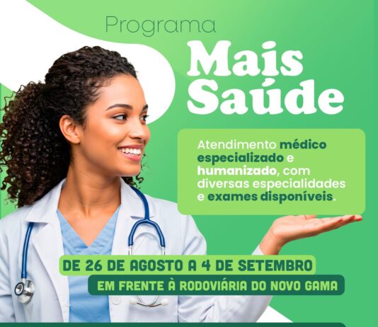 Programa Mais Saúde chega ao Novo Gama com consultas e exames gratuitos