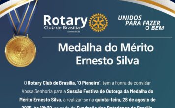 Rotary Club de Brasília – O Pioneiro celebra destaques da cidade em sessão festiva