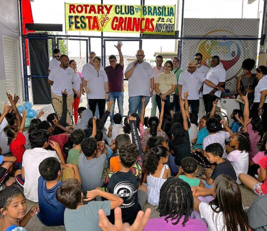 Rotary Club de Brasília promove festa comunitária no CEF 2 da Estrutural