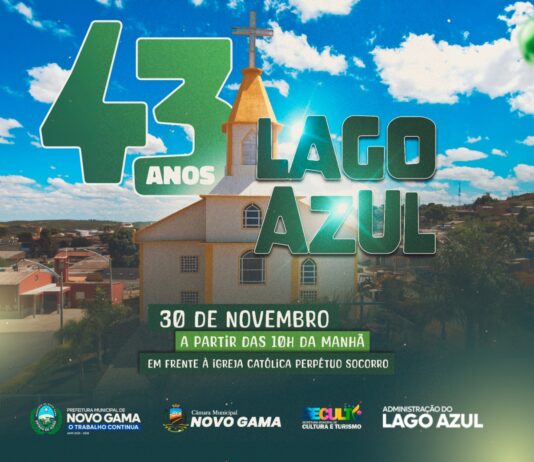 Comunidade do Lago Azul celebra 43 anos com programação especial neste domingo