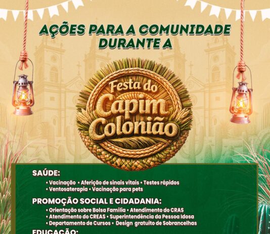 Festa do Capim Colonião: ações para a comunidade do Novo Gama