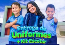 Prefeitura de Novo Gama entrega uniformes e kits escolares em três escolas municipais
