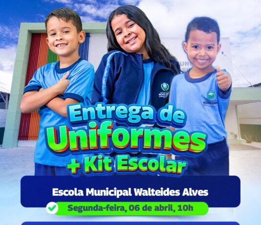 Prefeitura de Novo Gama entrega uniformes e kits escolares em três escolas municipais