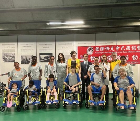 Taiwan e BLIA doam 100 Cadeiras de rodas ao Hospital Sarah em ato de solidariedade internacional