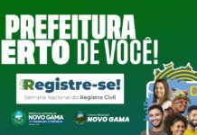 Registre-se: parceria da prefeitura do Novo Gama e o TJGO