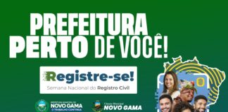 Registre-se: parceria da prefeitura do Novo Gama e o TJGO