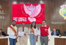 Rafael Lustosa é homenageado em sessão solene da Festa do Divino na Câmara de Cristalina