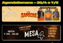 Espetáculo ‘Os Sapecas’ promete risadas no Aplausos Clube de Comédia