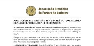NOTA PÚBLICA: A ABBP NÃO SE CURVARÁ AO “JORNALISMO DE ALUGUEL” OPERADO POR CONDENADOS