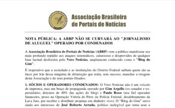 NOTA PÚBLICA: A ABBP NÃO SE CURVARÁ AO “JORNALISMO DE ALUGUEL” OPERADO POR CONDENADOS