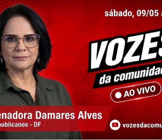 Senadora Damares Alves é sabatinada no Programa Vozes da Comunidade