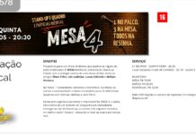 Inovação no Palco: Espetáculo “Mesa 4” promete unir Stand-Up e clima de boteco no Guará