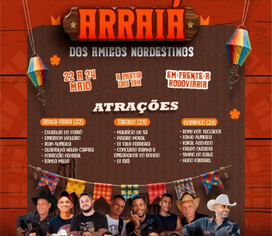 Vai perder?? Arraiá dos Amigos Nordestinos começa hoje em Novo Gama com três dias de festa e tradição.
