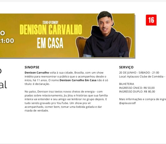 O retorno do bom filho: Denison Carvalho celebra 11 anos de carreira com show inédito em Brasília