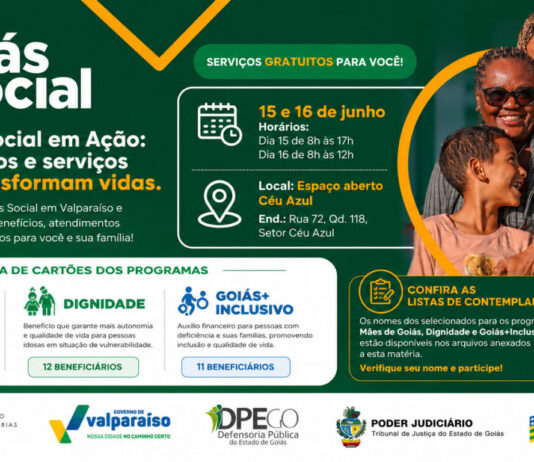 Goiás Social amplia presença em Valparaíso com nova estrutura e serviços gratuitos