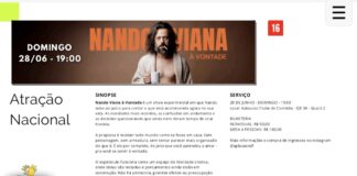 Humor sem filtros: Nando Viana traz espetáculo experimental “À Vontade” para o palco do Guará II
