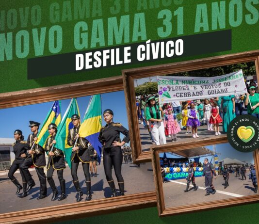 Novo Gama celebra 31 anos com desfile cívico na Avenida Principal