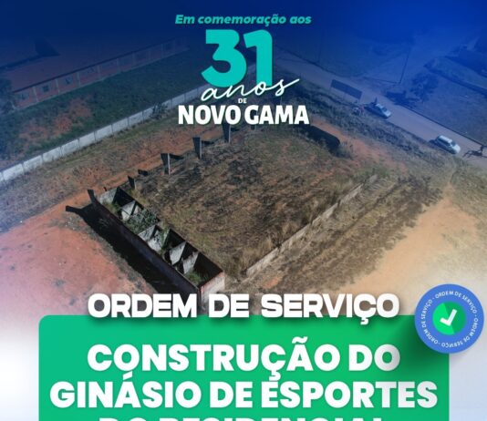 Posse de ordem de serviço marca início das obras do Ginásio do Residencial Alvorada