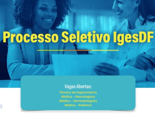 IgesDF abre processo seletivo para áreas estratégicas da saúde e oferece salários de até R$ 18.115