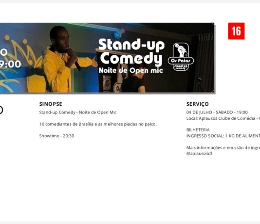O poder do riso local: Noite de “Open Mic” reúne talentos do stand-up de Brasília no Guará