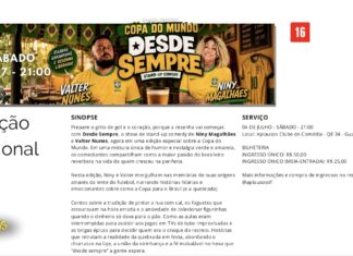 O riso entra em campo: Edição especial do show “Desde Sempre” une humor, nostalgia e a paixão pela Copa do Mundo no Guará