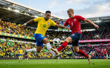 Brasil e Noruega se enfrentam neste domingo em duelo decisivo pelas oitavas da Copa do Mundo