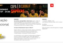 Uma noite de humor imprevisível: Os Sapecas apresentam edição especial no Aplausos Clube de Comédia