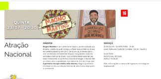 Magno Martins apresenta “A primeira vez que minha mãe morreu” no Aplausos Clube de Comédia