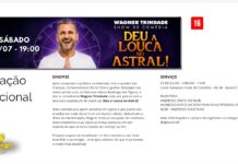 Deu a louca no astral: Wagner Trindade traz humor e astrologia ao Aplausos Clube de Comédia