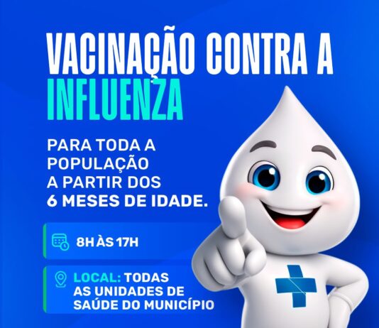 Vacinação contra Influenza: município de Novo Gama reforça campanha e convoca população