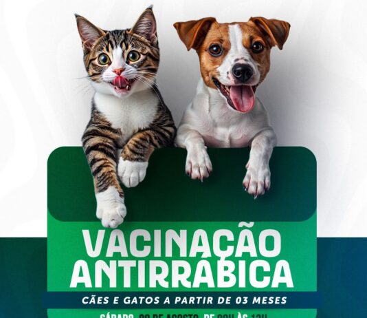 Novo Gama realiza campanha gratuita de vacinação antirrábica neste sábado (08)