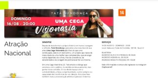 Uma perspectiva transformadora: Tatá Mendonça apresenta o espetáculo “Uma Cega Visionária 2.0” no Distrito Federal