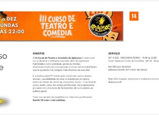 Desperte o artista que há em você: Aplausos Clube de Comédia lança a terceira edição do Curso de Teatro e Comédia