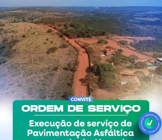 Novo Gama assina ordem de serviço para pavimentação da entrada do Alagado (Trecho 02)