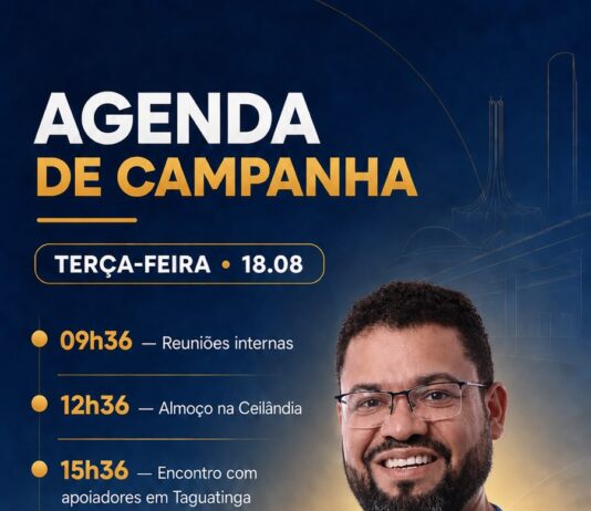 Agenda do candidato ao GDF: Elisson Ferreira (AGIR)