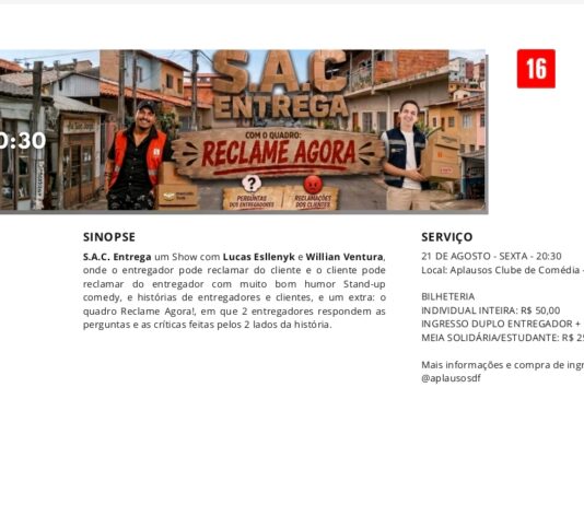 Risos garantidos com o espetáculo “S.A.C. Entrega”: O lado divertido da relação entre clientes e entregadores