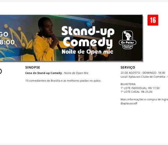 Uma noite de talentos e muitas risadas: Aplausos Clube de Comédia promove noite de Open Mic com artistas da capital