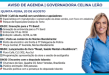Agenda da candidata ao GDF: Celina Leão