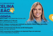 Agenda da candidata ao GDF: Celina Leão