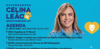 Agenda da candidata ao GDF: Celina Leão