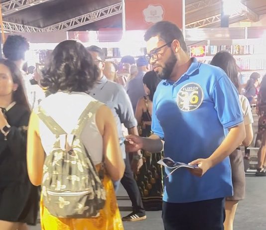 Eleições 2026: O candidato ao GDF Elisson Ferreira visita Bienal
