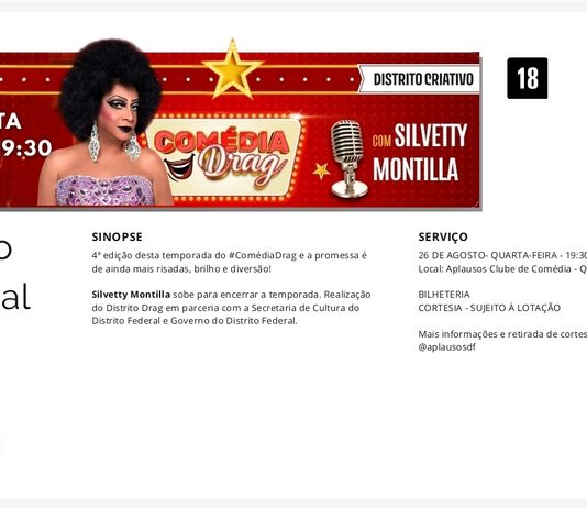 Ícone da comédia drag, Silvetty Montilla desembarca no Guará para fechar temporada com chave de ouro