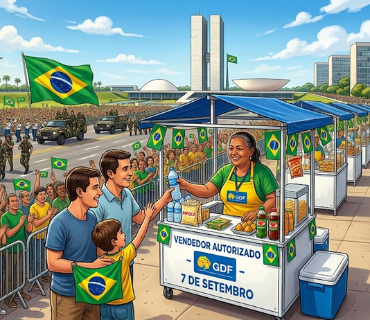 Oportunidade na esplanada: Distrito Federal abre credenciamento para vendedores ambulantes no Desfile de 7 de Setembro